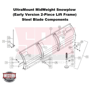 UltraMount MidWeight (Non Fleet Flex) Plow Steel Blade Components