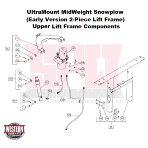UltraMount MidWeight (Non Fleet Flex) Plow Upper Lift Frame