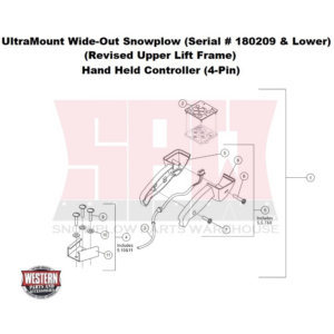UltraMount Wide-Out Serial # 180209 & Lower Controller, Hand Held (4-Pin)