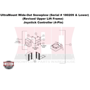 UltraMount Wide-Out Serial # 180209 & Lower Controller, Joystick (4-Pin)