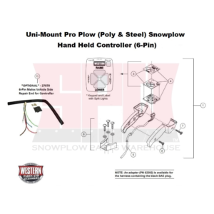 Uni-Mount Pro Plow Controller - Hand Held (6-Pin)