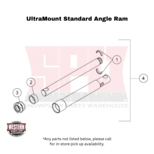 UltraMount Standard Plow Angle Ram Components