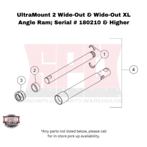 UltraMount Wide-Out & Wide-Out XL Serial # 180210 & Higher Angle Ram Assembly