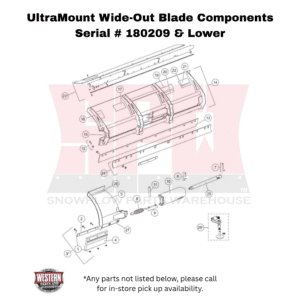 UltraMount Wide-Out Serial # 180209 & Lower Blade Components