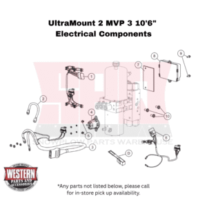UltraMount 2 MVP 3 10’ 6” Electrical Components - Plow Side