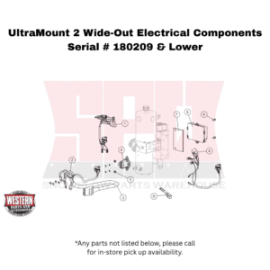 UltraMount 2 Wide-Out Serial # 180209 & Lower Electrical Components - Plow Side