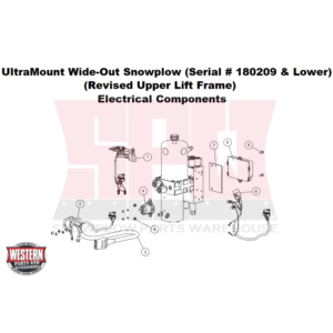 UltraMount Wide-Out Serial # 180209 & Lower Electrical Components - Plow Side