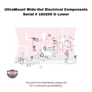 UltraMount Wide-Out Serial # 180209 & Lower Electrical Components - Plow Side