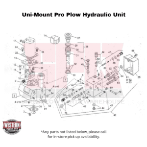 Uni-Mount Pro Plow Hydraulic Components