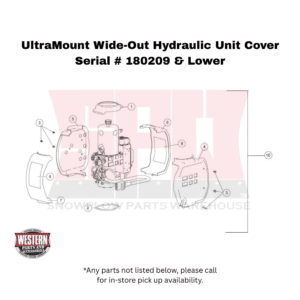 UltraMount Wide-Out Serial # 180209 & Lower Hydraulic Unit Cover Assembly