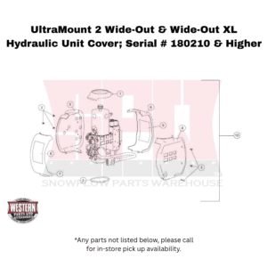 UltraMount Wide-Out & Wide-Out XL Serial # 180210 & Higher Hydraulic Unit Cover Assembly