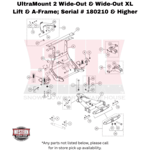 UltraMount Wide-Out & Wide-Out XL Serial # 180210 & Higher Lift Frame & A-Frame Components