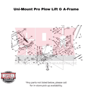 Uni-Mount Pro Plow Lift Frame & A-Frame Components (Poly & Steel Blade)
