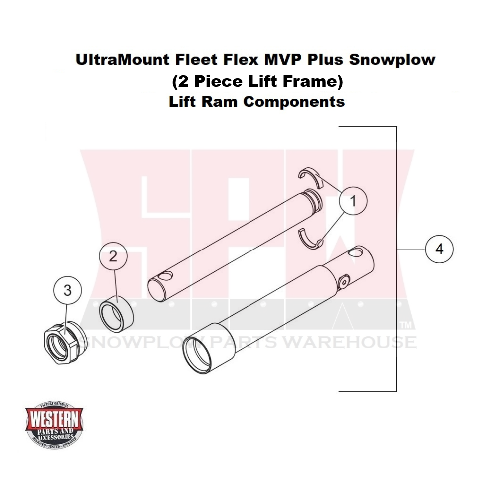 UltraMount Fleet Flex MVP Plus Lift Ram Components
