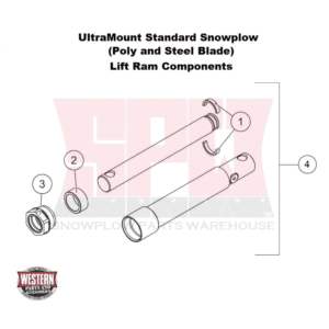 UltraMount Standard Plow Lift Ram Components