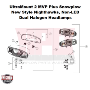 UltraMount 2 MVP Plus Headlamps, New Style Nighthawks, Non-LED