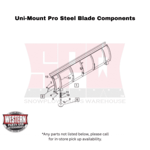 Uni-Mount Pro Plow Blade Components (Steel Blade)