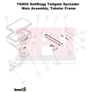 TGS02 SALTDOGG MAIN ASSEMBLY, TUBULAR FRAME