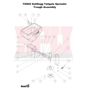 TGS02 SaltDogg Trough Assembly