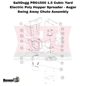 SaltDogg PRO1500 Swing Away Chute Assembly