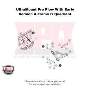 UltraMount Pro Plow With Early Version A-Frame & Quadrant
