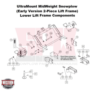 UltraMount MidWeight (Non Fleet Flex) Plow Lower Lift Frame