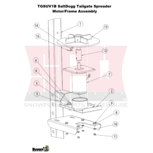 TGSUV1B SALTDOGG MOTOR/FRAME ASSEMBLY