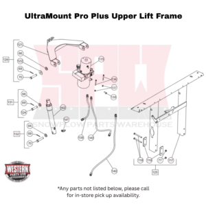 UltraMount Pro Plus (Non Fleet Flex) Plow Upper Lift Frame Components