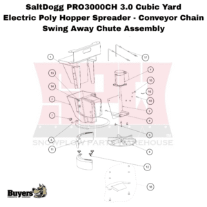 SaltDogg PRO3000CH Swing Away Chute Assembly