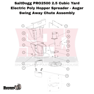 SaltDogg PRO2500 Swing Away Chute Assembly