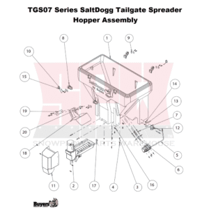 SaltDogg TGS07 Series Hopper Assembly